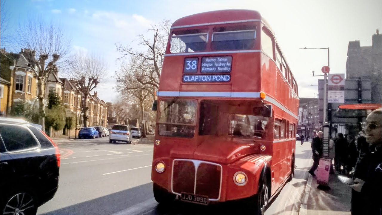 Riding a heritage Routemaster bus from Victoria to Clapton Pond 