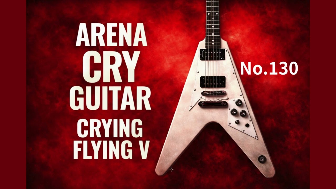 Crying Flying V Guitar  | Orchestra ×Michael  Schenker into the arena Style Instrumental【泣きのギター２】