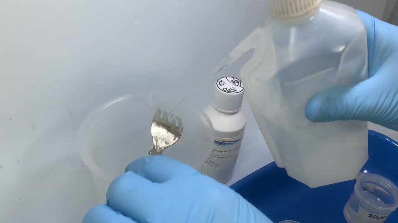 How to silver brush plate with Spa Plating&rsquo;s equipment and solutions 