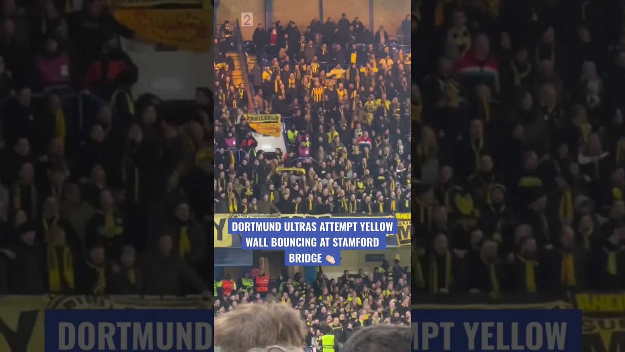 DORTMUND ULTRAS  BOUNCING AT STAMFORD BRIDGE!