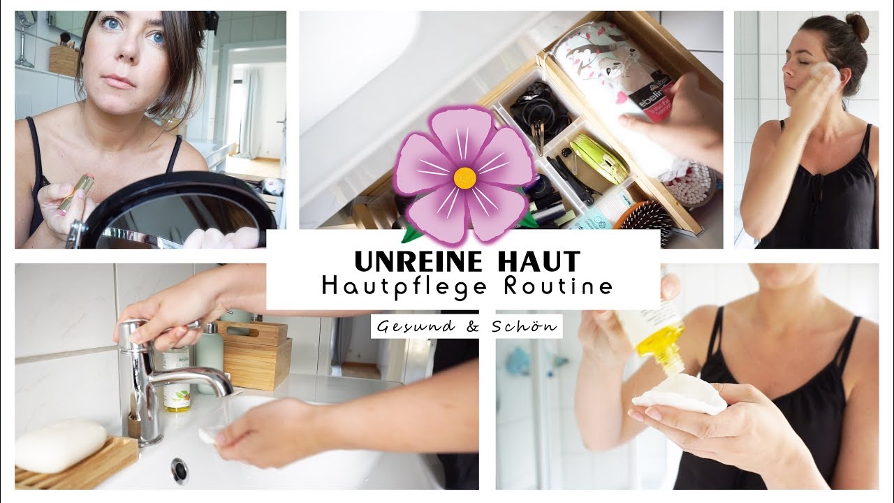 🌸 HAUTPFLEGE ROUTINE Morgenroutine / Abendroutine bei AKNE | Jucepauline GESUND & SCH&Ouml;N
