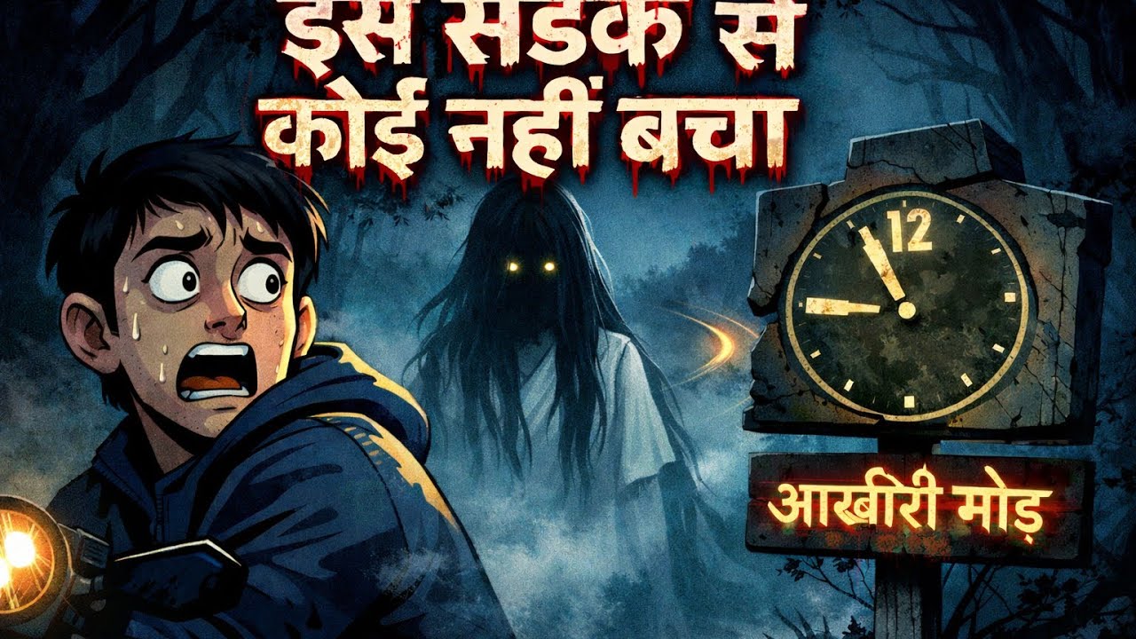 Don't watch this story at night...🌙 What happened after the last turn will shake you! 😱👁️ #HorrorStory #LastTur