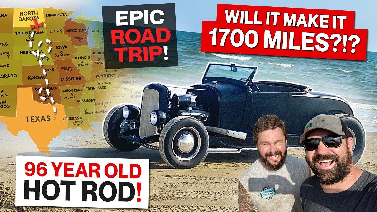 1928 Ford Roadster! Epic 1,700 Mile Road Trip Across the USA in a home built Model A Hot Rod!