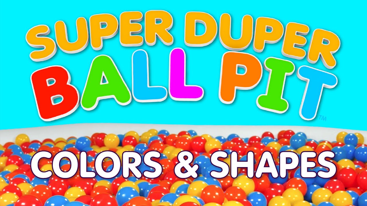 Learn your colors and shapes in the Super Duper Ball Pit