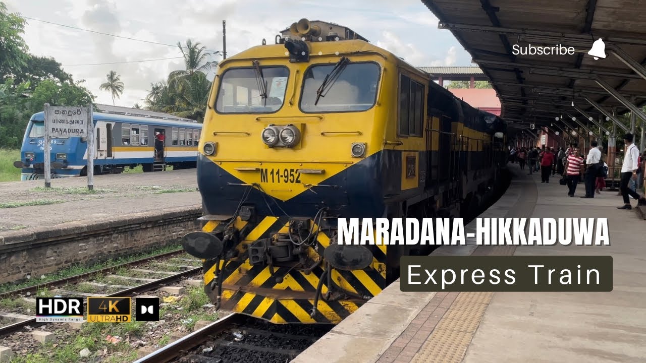 Maradana hikkaduwa express train : Scenic Railways at Panadura