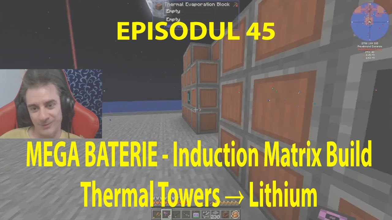 🎮 FTB OceanBlock 2 - Ep 45 🌊 Mega Baterie Induction Matrix ⚡ Lithium & Thermal Towers