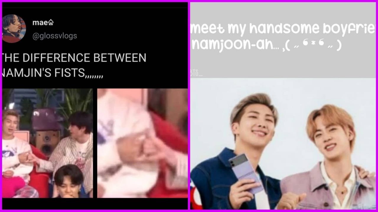 namjin funny new meme tweets