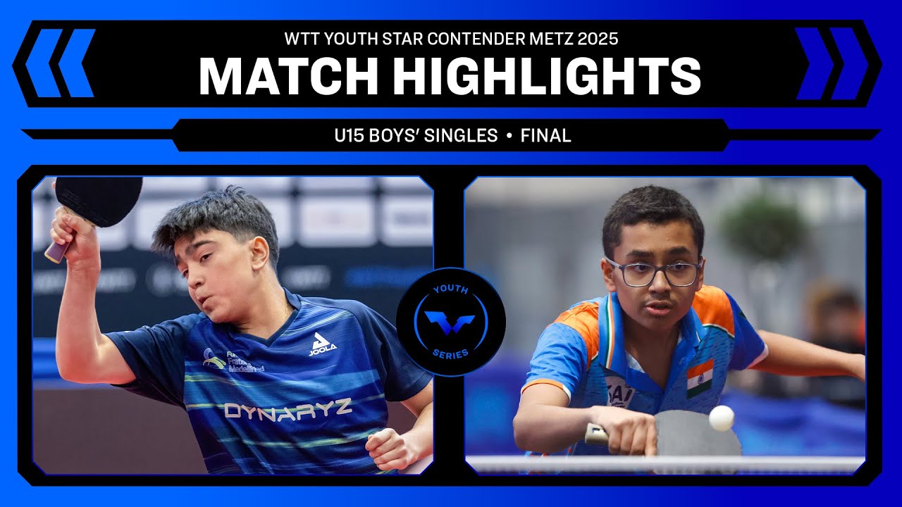 Emanuel Otalvaro vs Shouren Soman | U15 BS Final | WTT Youth Star Contender Metz 2025