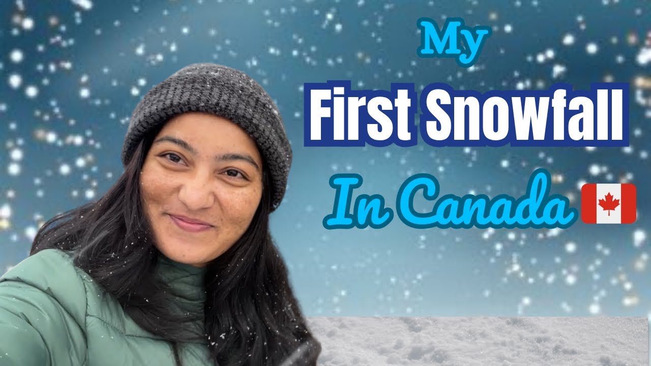 First Snowfall in Canada🇨🇦❄️ || కెనడాలో నా మొదటి snowfall 🇨🇦❄️ || The Maple Journey-2609 