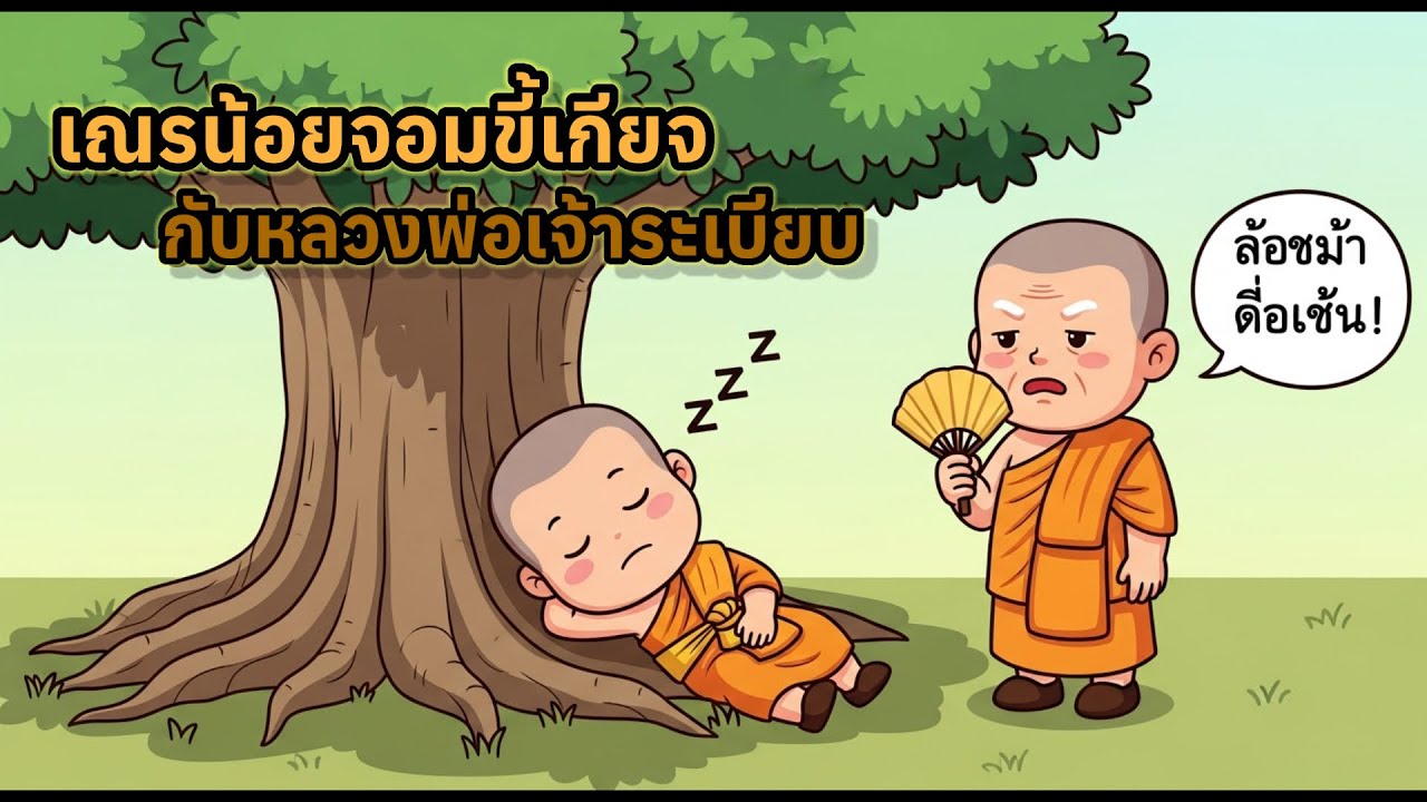✨เณรน้อยจอมขี้เกียจกับหลวงพ่อเจ้าระเบียบ✨ #นิทาน #นิทานก่อนนอนสำหรับเด็ก #เรื่องเล่า #นิทานก่อนนอน 