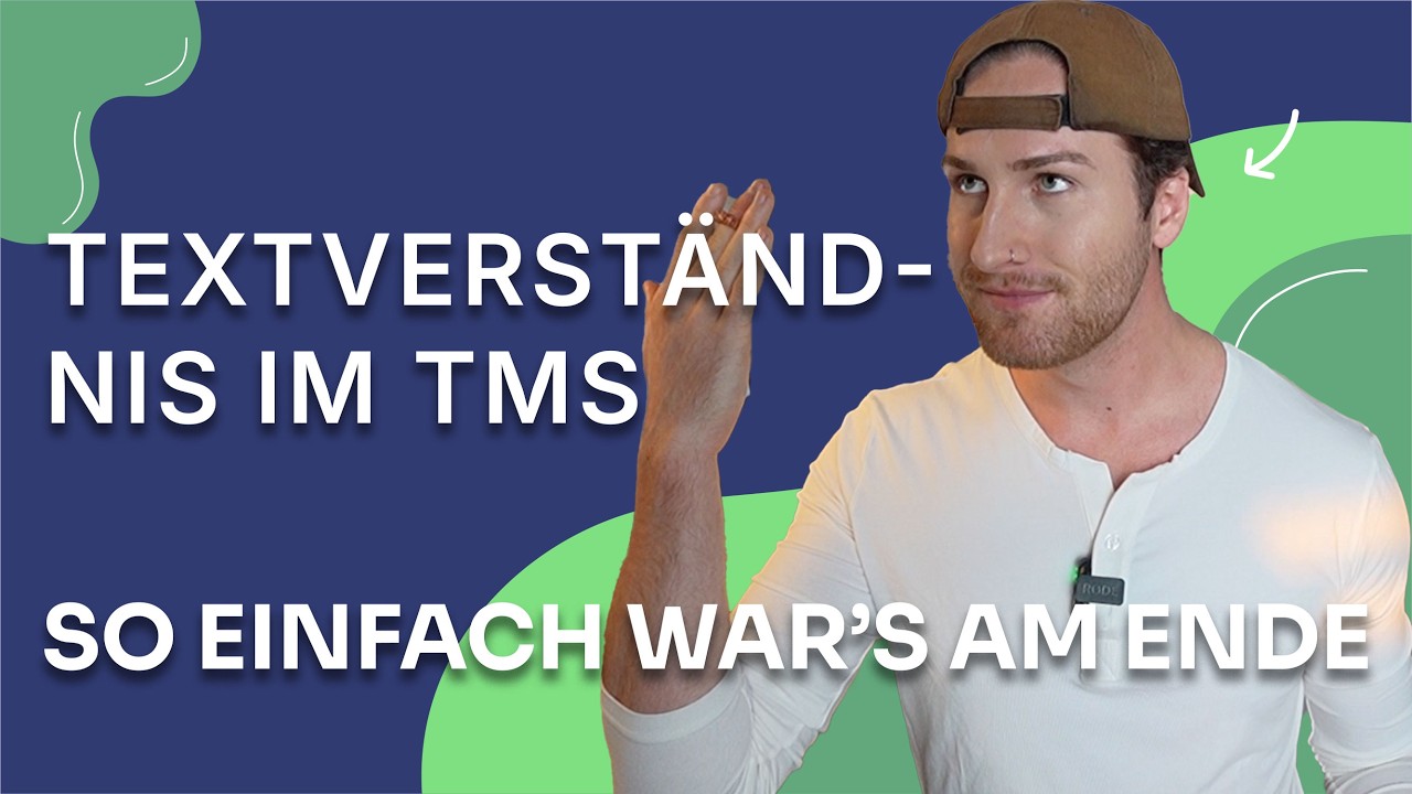 So habe ich fast VOLLE PUNKTZAHL im TMS Textverständnis geholt!