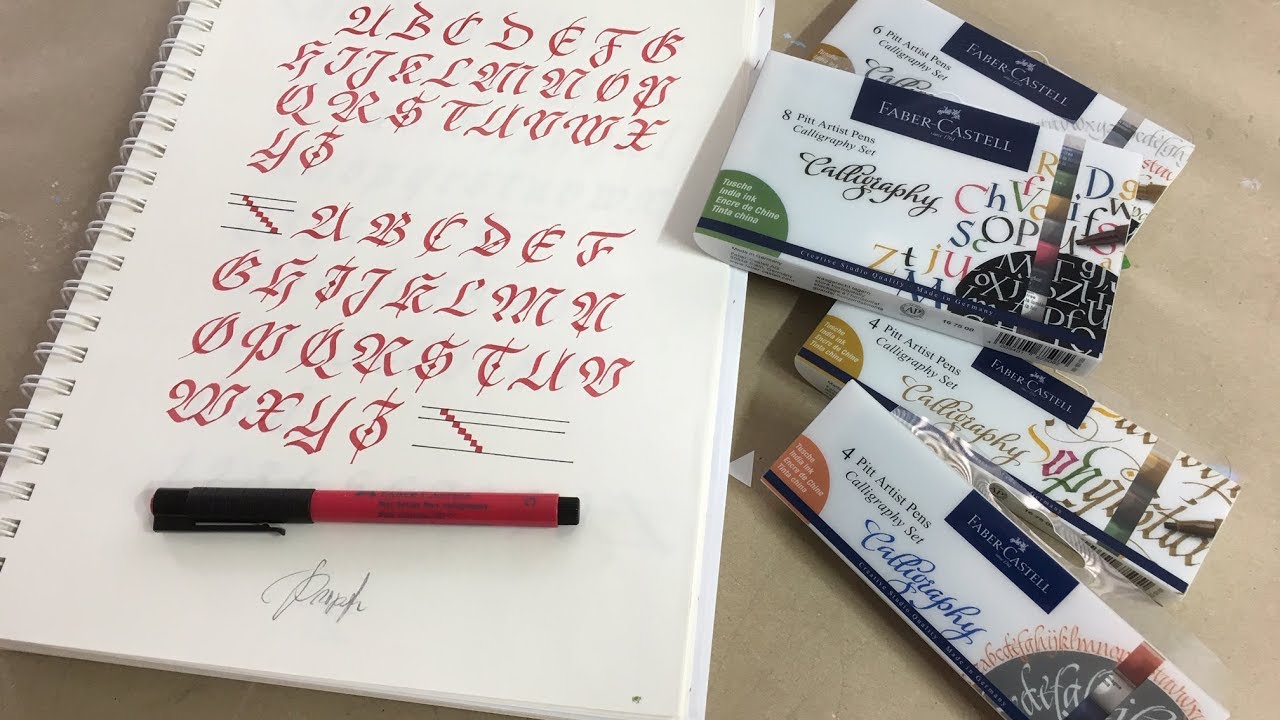 Pitt Artist Pen Calligraphy