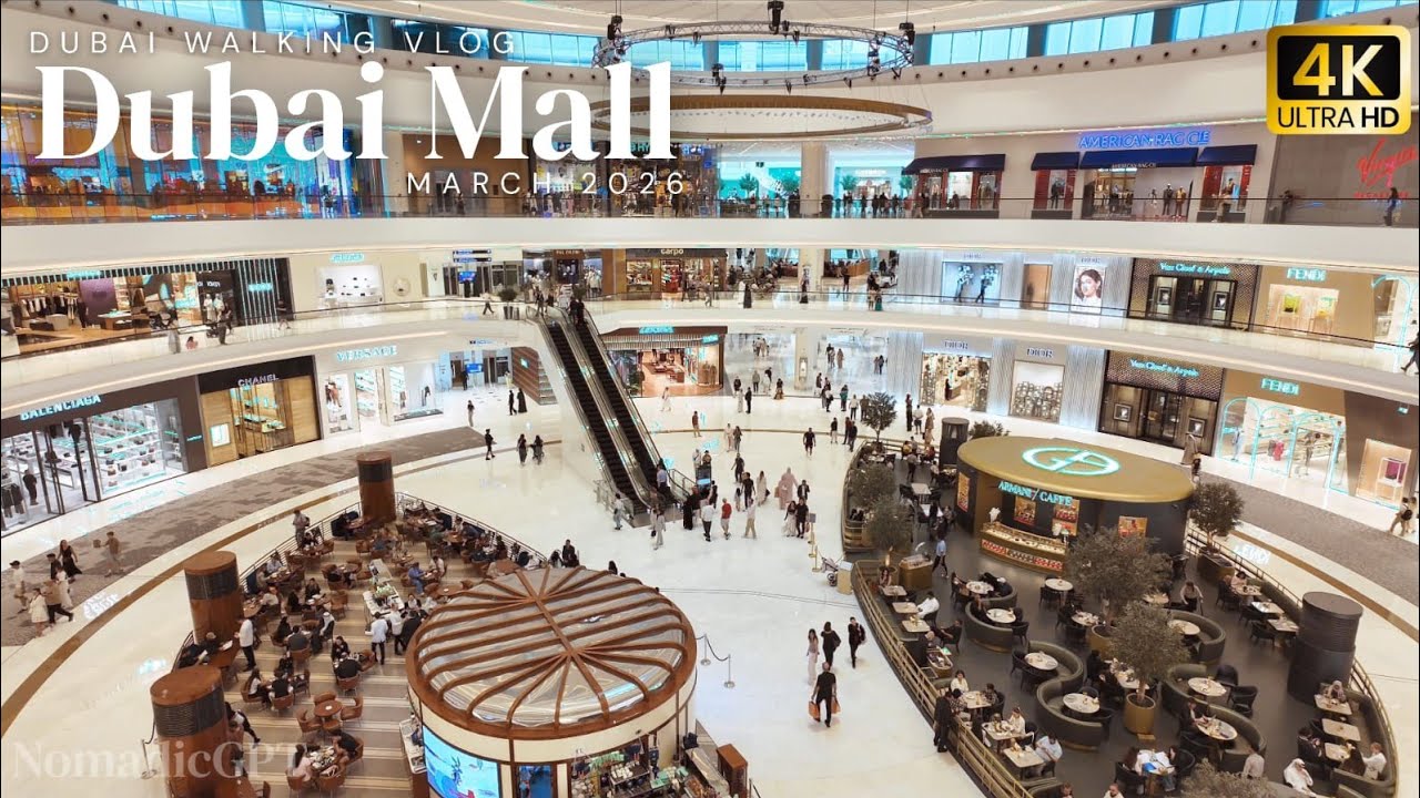 Dubai Mall in March 2026 Walking Vlog | Dubai Travel Guide 4K HDR