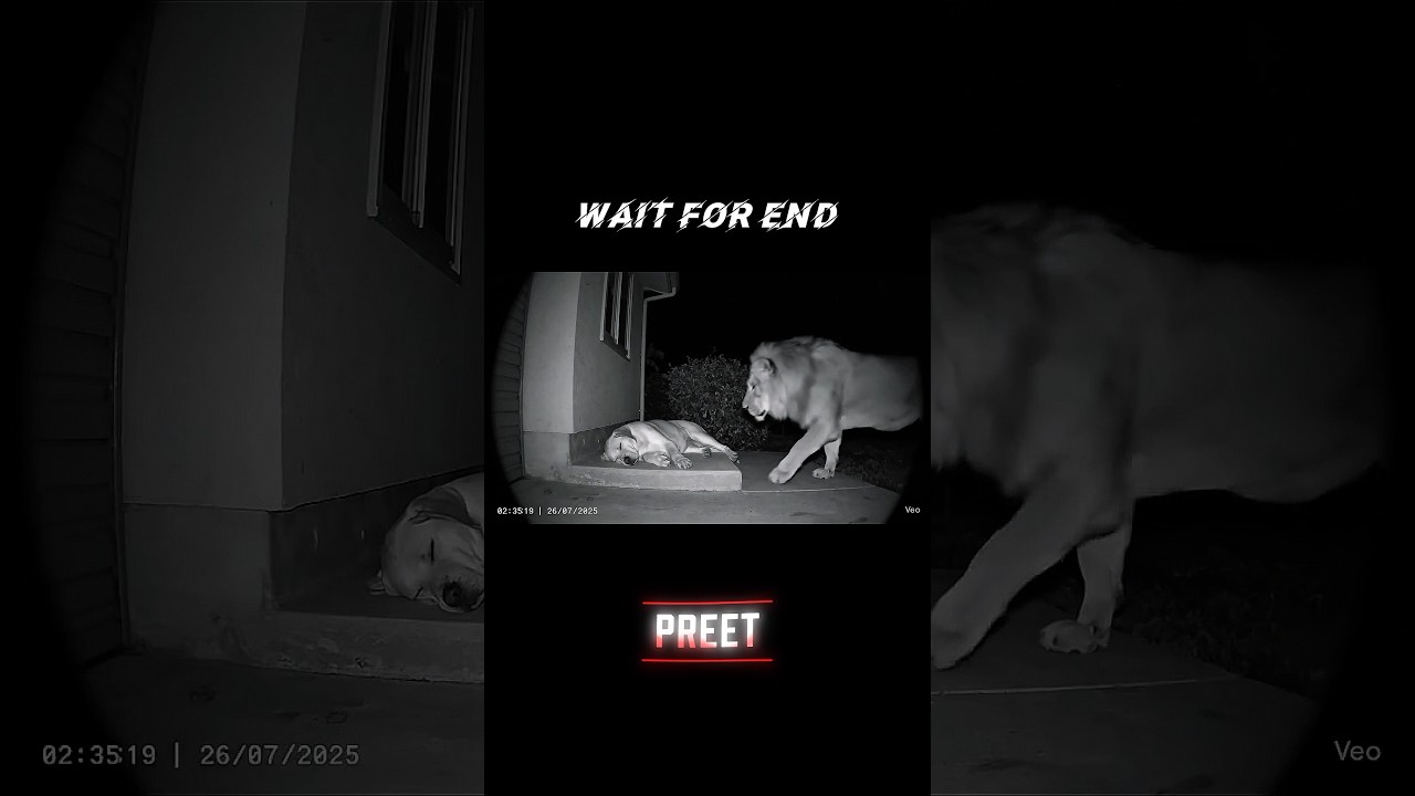 Lion & Dog Friendship: Unbelievable Security Cam Footage! 