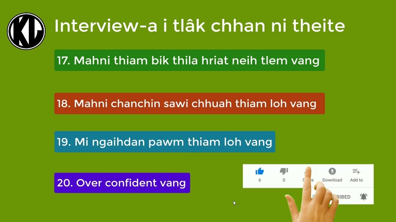 Hna Interview-a i tl&acirc;k chhan ṭhenkhat |Interview hmachhawn t&ugrave;rte t&acirc;n |Interview tips|