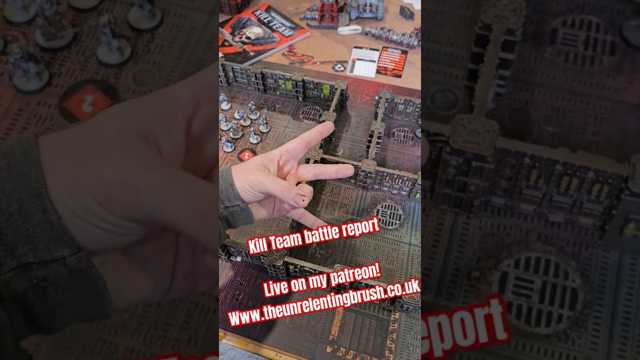 Kill Team Battle Report, now life! Www.patreon.com/theunrelentingbrush #killteam #40k #warhammer40k