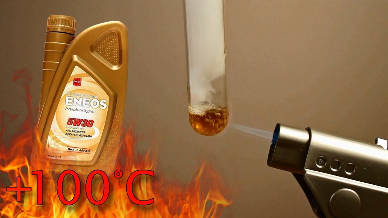 ENEOS Премиум Hyper Мульти 5W30 Как чистый это моторное масло? Испытание 100 ° С