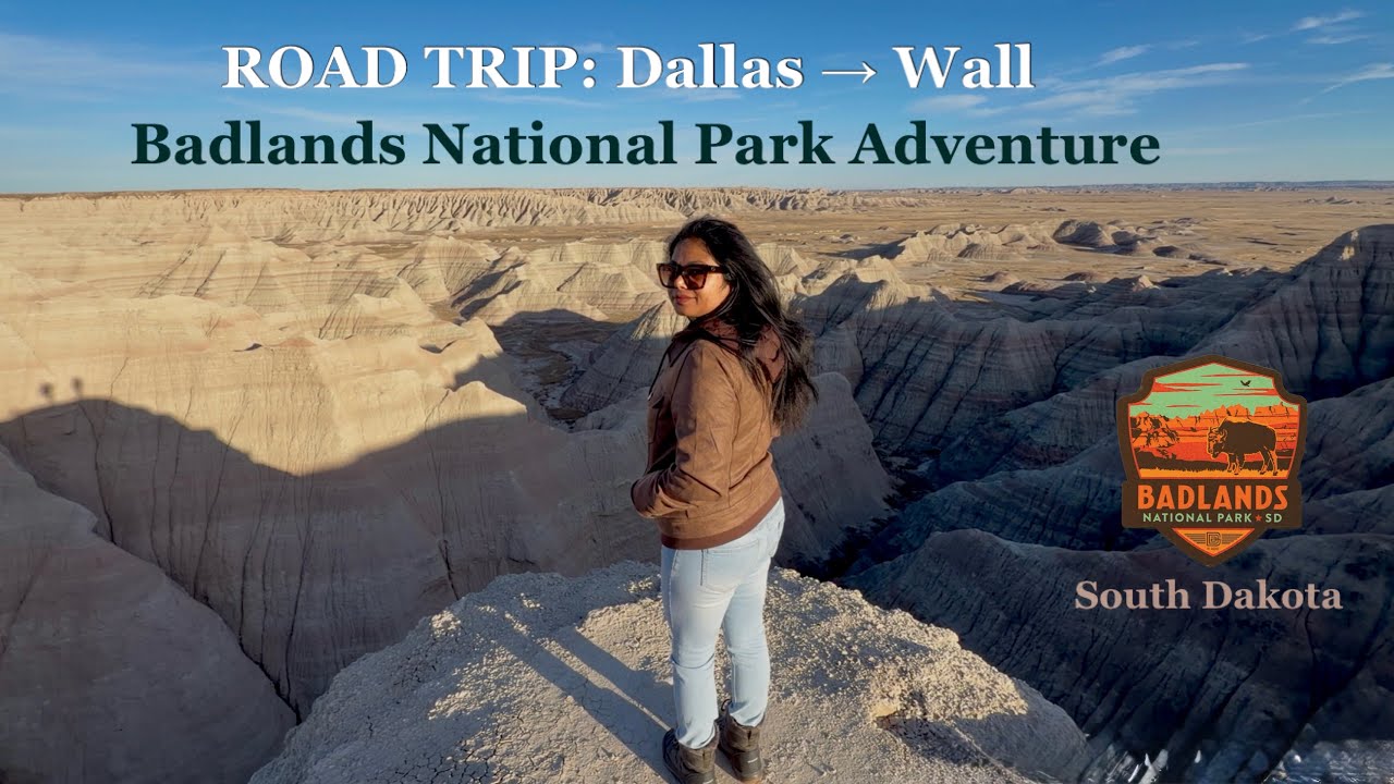 Dallas to Badlands Road Trip | Wall SD Adventure & Scenic Stops at Badlands National Park - Day 1 P1