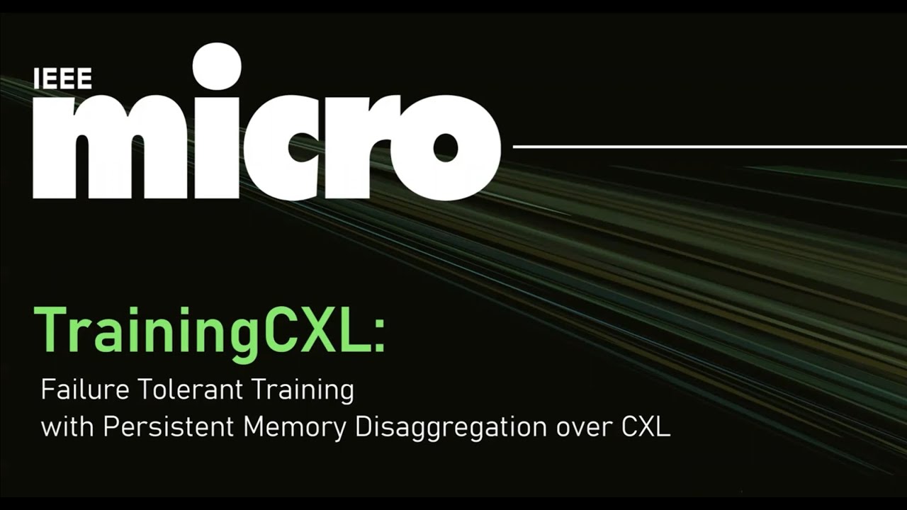 TrainingCXL: Failure Tolerant Training with Persistent Memory Disaggregation over CXL