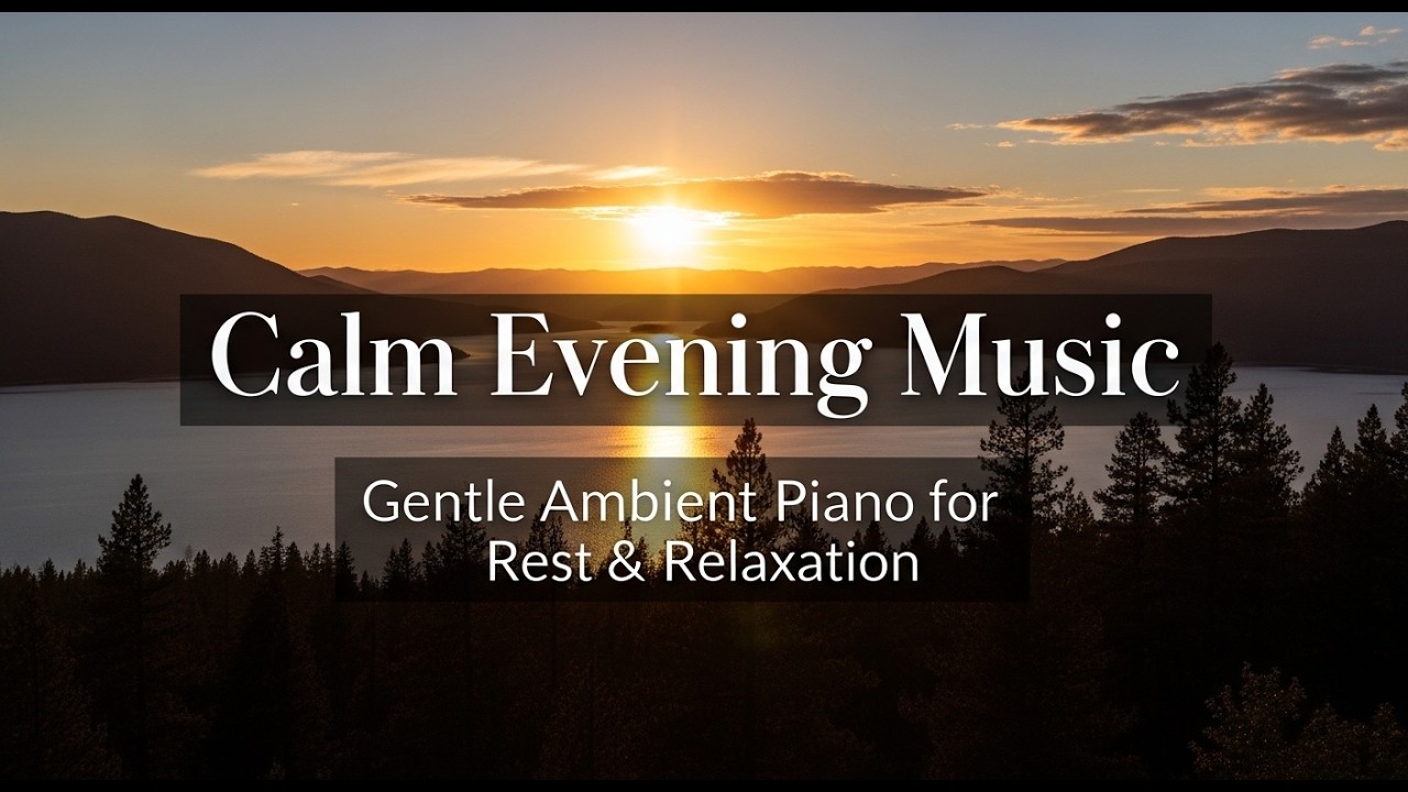 Calm Evening Music 🌙 | Gentle Ambient Piano for Rest & Relaxation