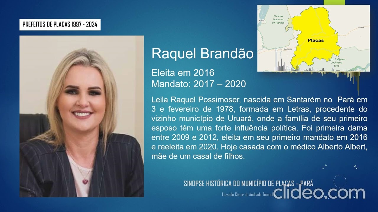 História de Placas no Pará: Prefeitos de Placas desde 1996, a primeira eleição municipal..