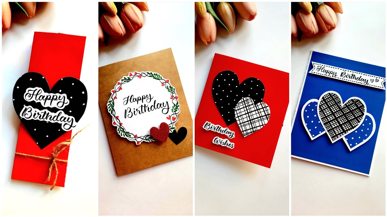 5 DIY Birthday Greeting Card Ideas | Handmade Birthday Cards | TUTORIAL 