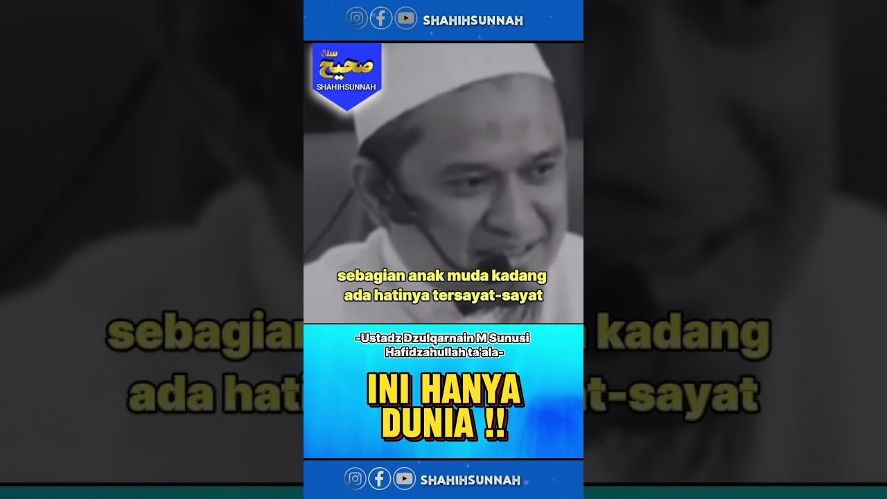 🔴 INI HANYA DUNIA❗USTADZ DZULQARNAIN M SUNUSI #shorts #kajian #sunnah #shahihsunnah