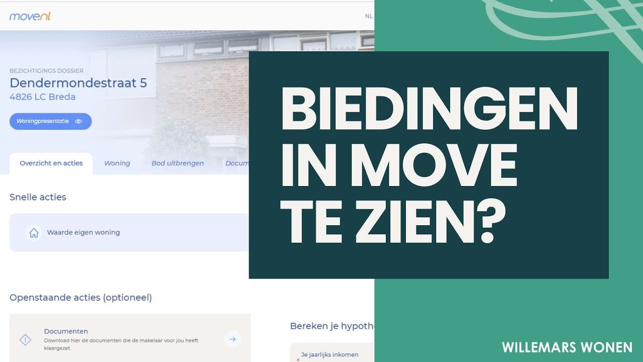 Zijn elkaars biedingen te zien in Move?