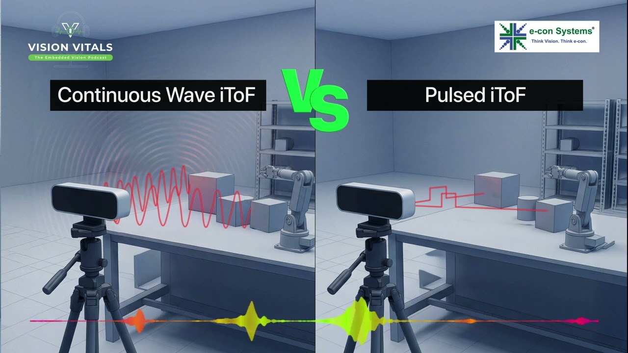 Continuous Wave vs Pulsed iToF - Which Depth Sensing Architecture Is Better | Vision Vitals Podcast