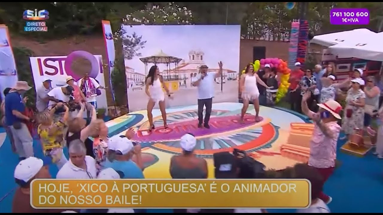 Xico à portuguesa canta ao vivo no Domingão da Sic - Vamos Brindar à vida com alegria XICO E ZE, TV