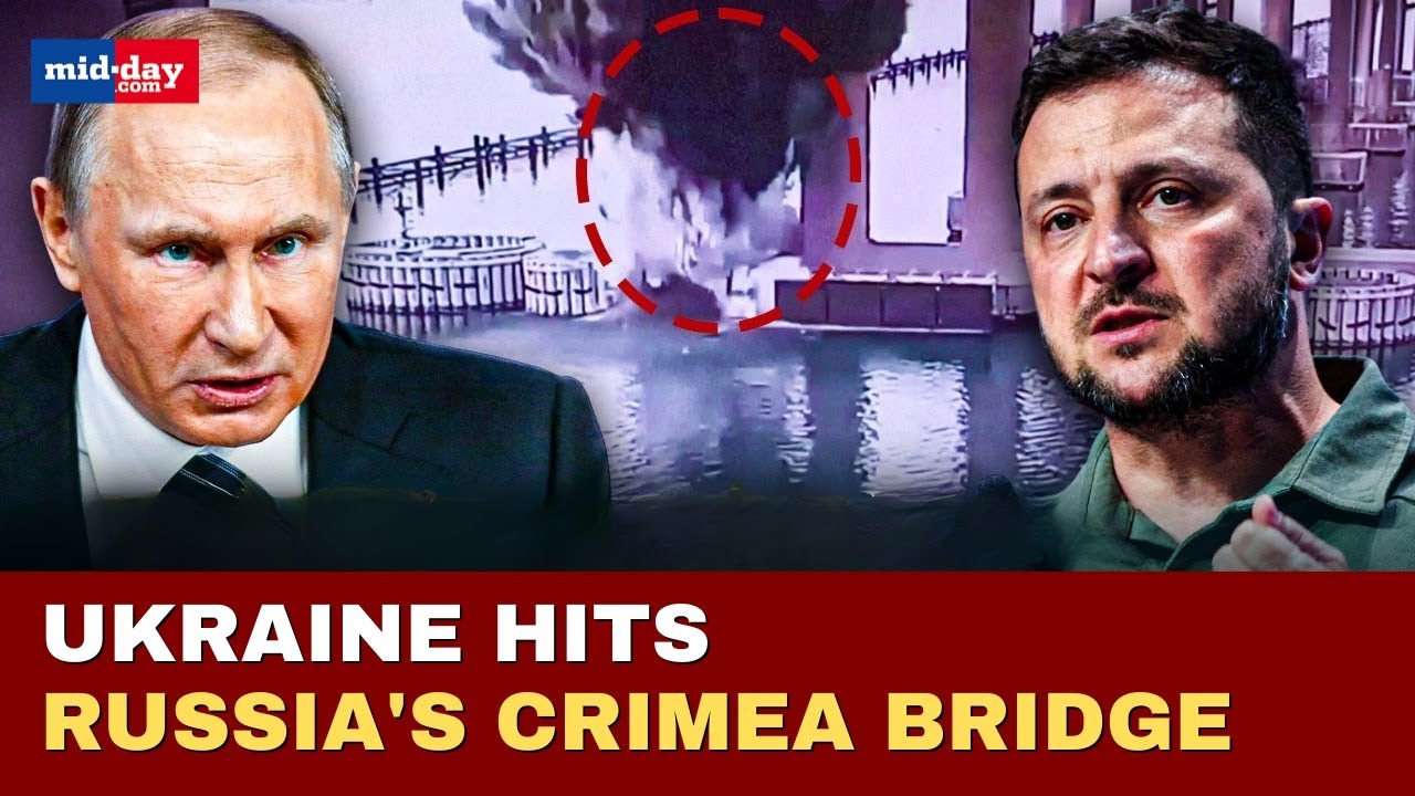 Ukraine strikes Russia’s Crimea bridge with 1,100 kg of explosives
