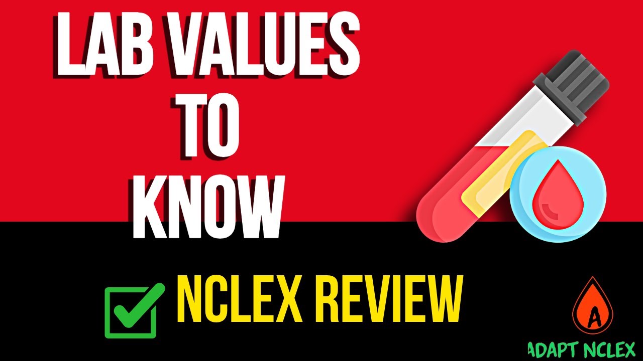 LAB Values To Know for the NCLEX: Practicing Questions for the NCLEX Review
