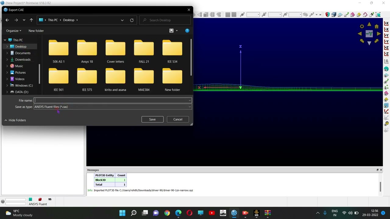 [Pointwise] Importing a PLOT3D grid