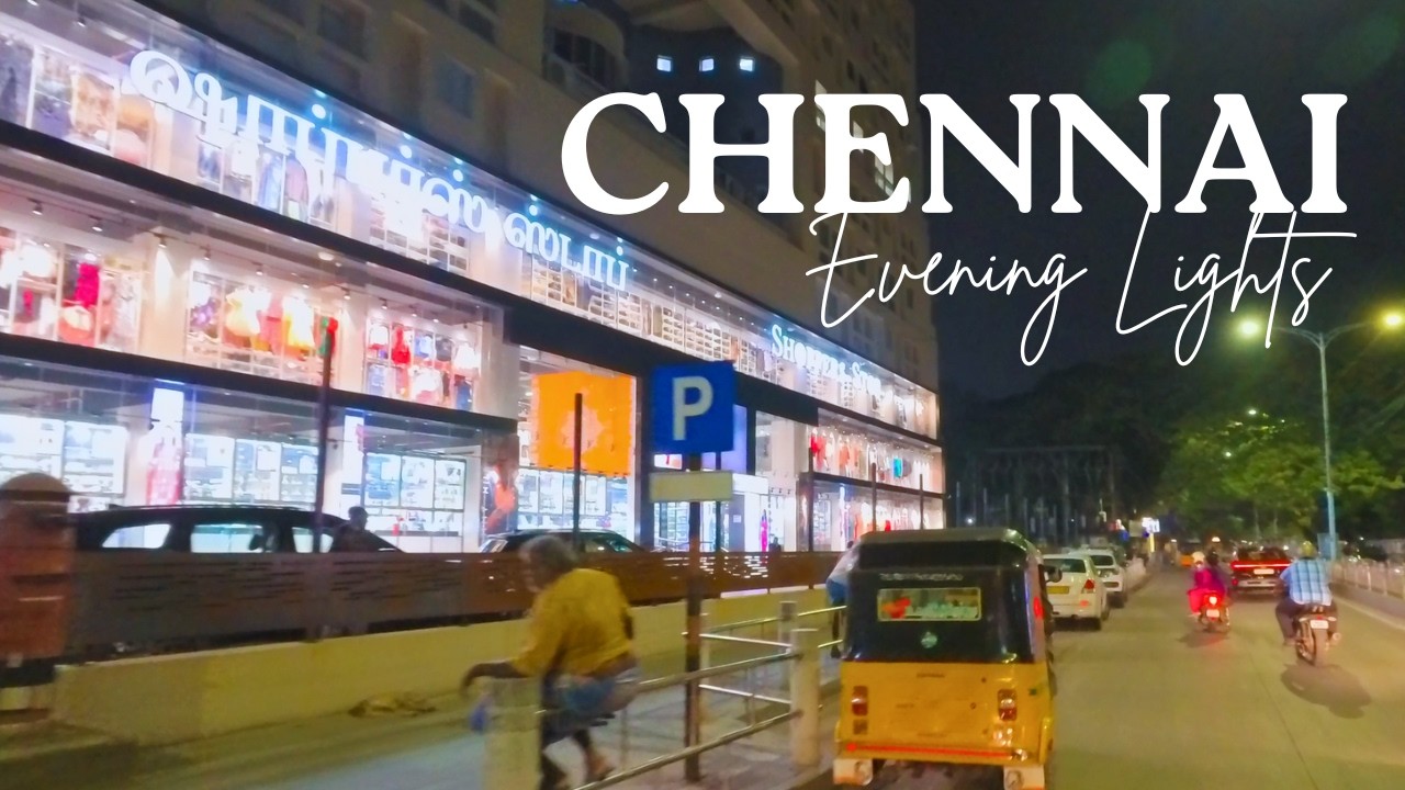Chennai City Lights | Nungambakkam [4K]
