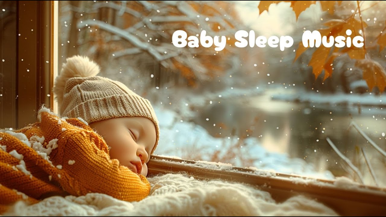 Baby Sleep Music 💤Mozart ＆  Brahms Lullaby – Cozy Guitar & Fireplace (3 Hours)