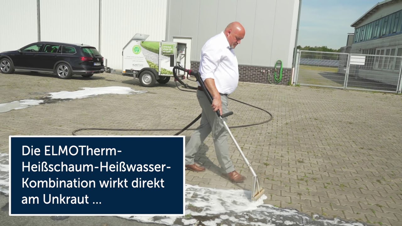 Flächenpflege und Unkrautentfernung auf verschiedenen Untergründen mit ELMOTherm