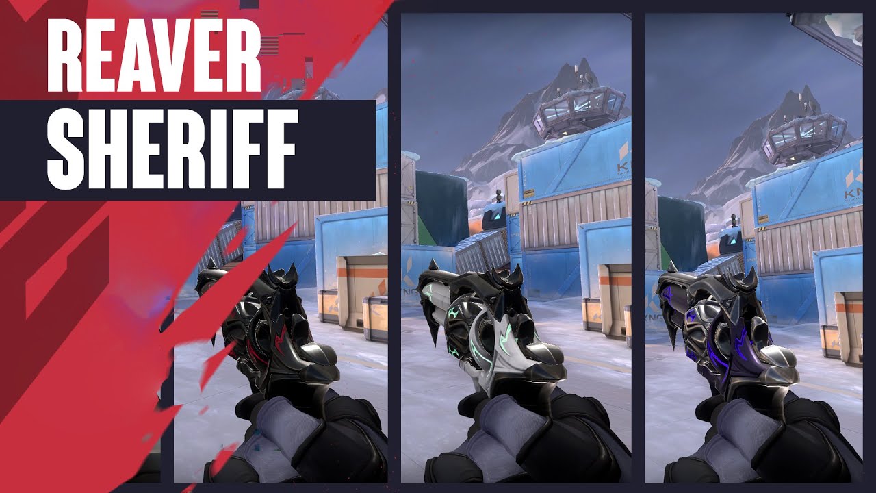 Reaver Sheriff Skin Showcase [4K] - Valorant Reaver Skins