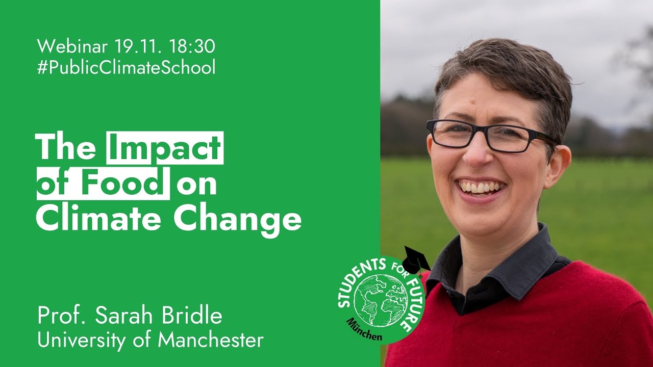 Sarah Bridle - The impacts of food on Climate Change #PublicClimateSchool