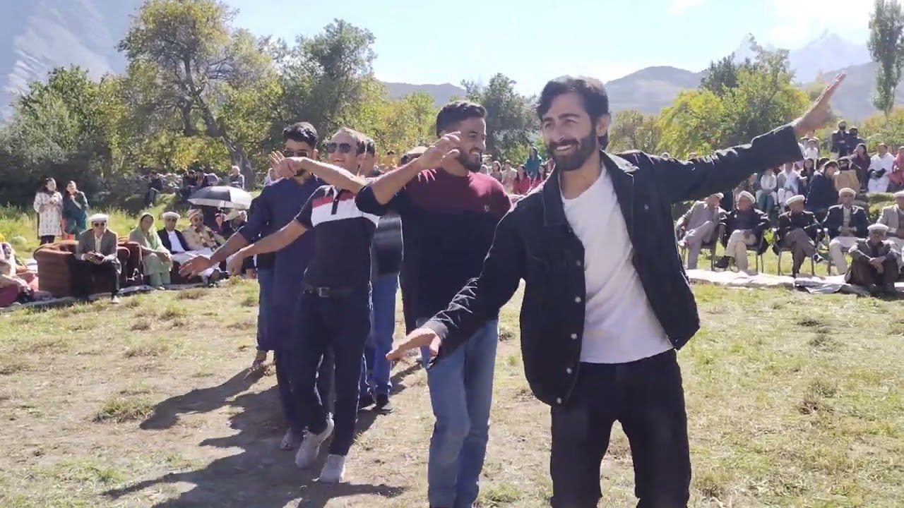 Youths of Passu Gojal local dance at weddings. #wedding #dance #local #youtube #passu #viralvideo