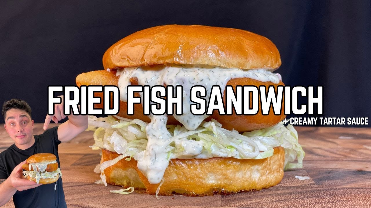 Fried Fish Sandwich with a Creamy and Zesty Tartar Sauce | RECIPE