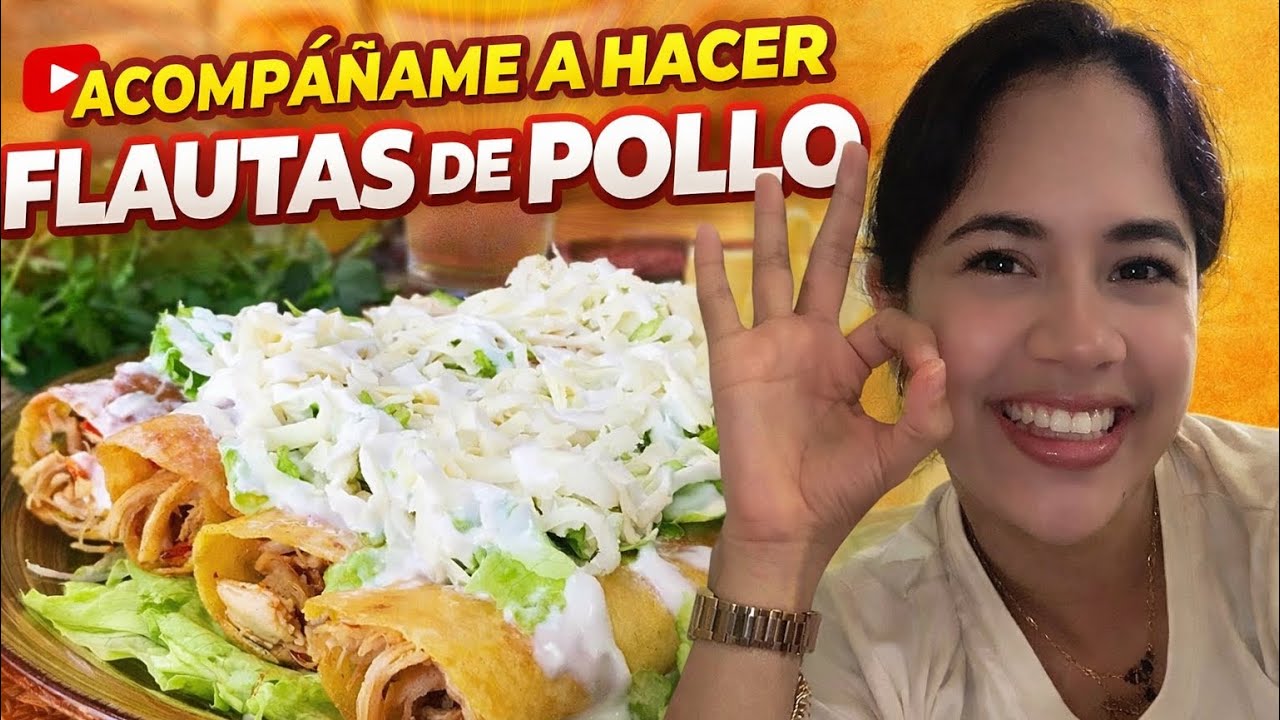ACOMPÁÑAME A HACER FLAUTAS DE POLLO 🐥 // ANGELA MENDOZA ✨