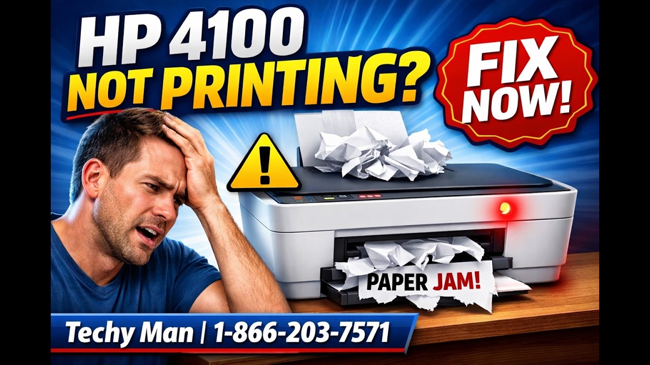Fix HP DeskJet 4100 Series Not Printing | Easy Step-by-Step Guide (All Models)
