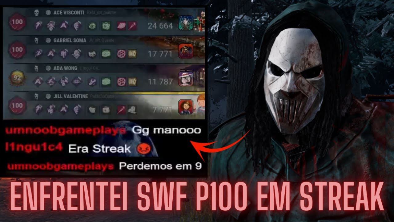 ENFRENTEI UM SWF P100 TRYHARD QUE ESTAVA EM WINSTREAK... (quebrei legal?) l Dead by Daylight