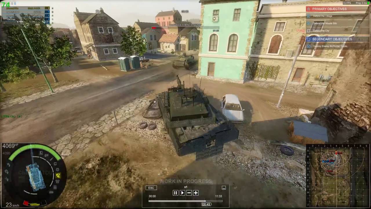 Chally2 ATDU chasing an M1