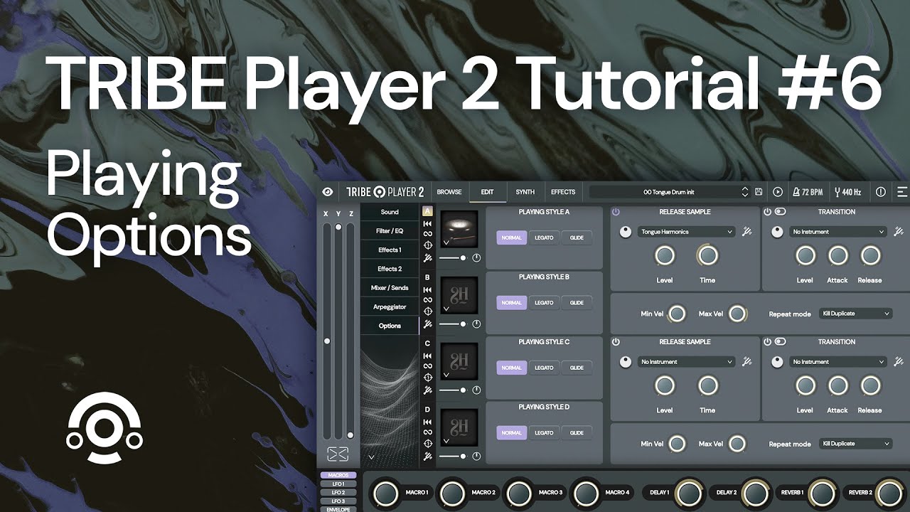 6. Tutorial TRIBE Player 2: Playing Options