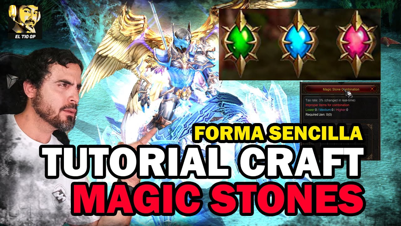 TUTORIAL CREAR DE LA MEJOR FORMA MAGIC STONES🟢🔵🔴l Muonline S18.2