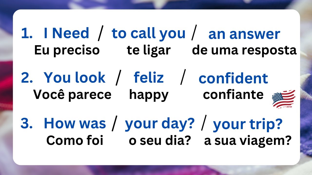 Apenas Memorize essa Estrutura para FALAR INGLÊS EM HORAS #4 📚Curso de Inglês 📚 Aulas de Inglês