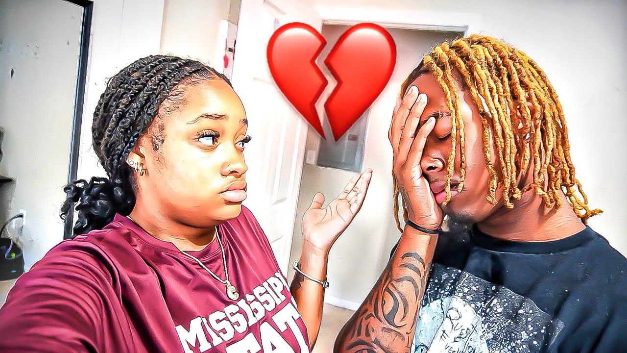 TELLING MY BOYFRIEND I WANT TO TAKE A BREAK TO GET HIS REACTION🥺💔.. *HE CRIED*