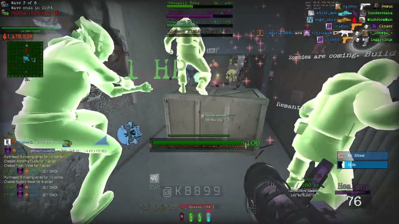 Garry's Mod Zombie Survival: 11k heals as a Medic!