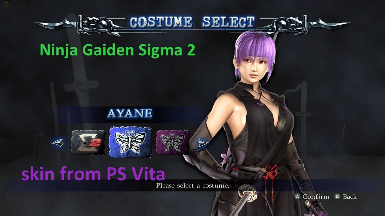 Ninja Gaiden Sigma 2 - Ayane skin from PS Vita